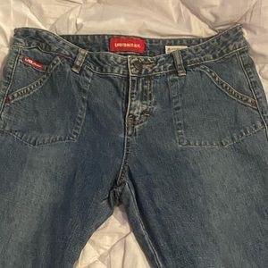 Union at flare jeans